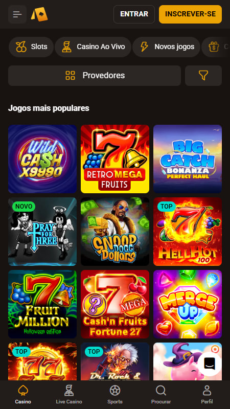 SlotLair Secção do Casino