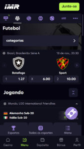 apostas desportivas na Immerion