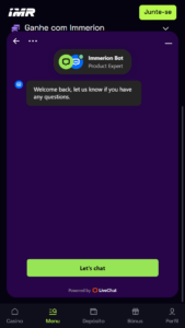 Suporte ao Cliente Immerion