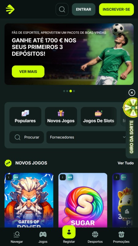 Betnjet bookmaker homepage