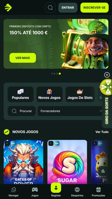 Betnjet casino homepage