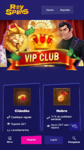 Royspins programa vip